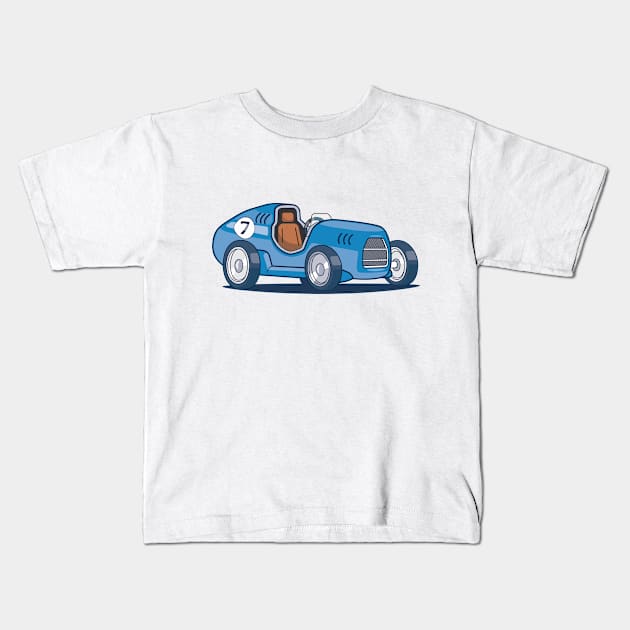 GP race car Kids T-Shirt by Darkside Labs